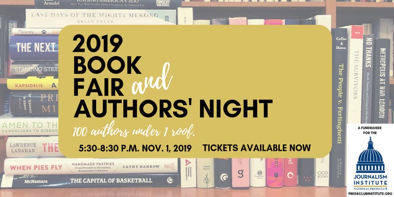 We’re Heading to the Press Club Journalism Institute’s 42nd Annual Book Fair & Authors’ Night!